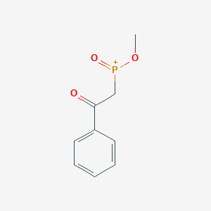 molecular formula C9H10O3P+ B15463027 Methoxy(oxo)(2-oxo-2-phenylethyl)phosphanium CAS No. 61241-36-9