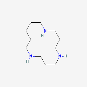 molecular formula C11H25N3 B15463061 1,5,9-Triazacyclotetradecane CAS No. 61205-26-3