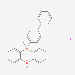 molecular formula C25H21AsIO B15463115 CID 78066296 