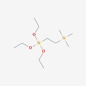 molecular formula C11H28O3Si2 B15463153 Triethoxy(2-(trimethylsilyl)ethyl)silane CAS No. 61210-55-7