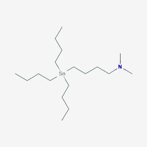 molecular formula C18H41NSn B15463289 N,N-Dimethyl-4-(tributylstannyl)butan-1-amine CAS No. 61222-17-1