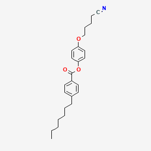 molecular formula C25H31NO3 B15463315 4-(4-Cyanobutoxy)phenyl 4-heptylbenzoate CAS No. 60603-09-0
