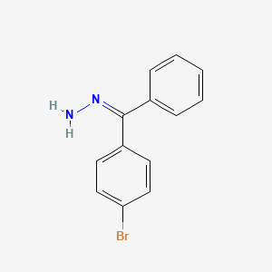 molecular formula C13H11BrN2 B15463734 p-Bromobenzophenone hydrazone CAS No. 60664-67-7