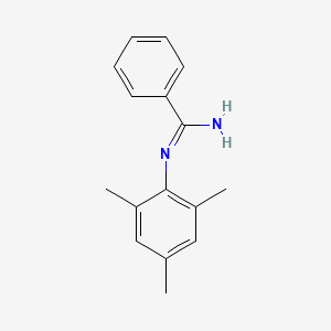 molecular formula C16H18N2 B15463745 N'-(2,4,6-trimethylphenyl)benzenecarboximidamide CAS No. 60986-29-0