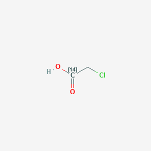 molecular formula C2H3ClO2 B154638 Chloroacetic acid-1-14C 20-40 mci permmo L CAS No. 1633-46-1