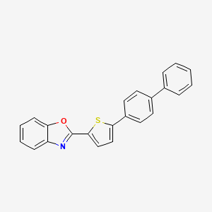 molecular formula C23H15NOS B15464083 Benzoxazole, 2-(5-[1,1'-biphenyl]-4-yl-2-thienyl)- CAS No. 61100-24-1