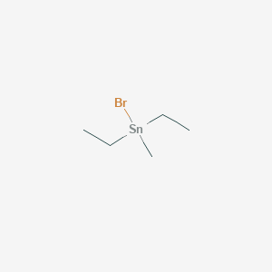molecular formula C5H13BrSn B15464098 Bromo(diethyl)methylstannane CAS No. 58589-88-1