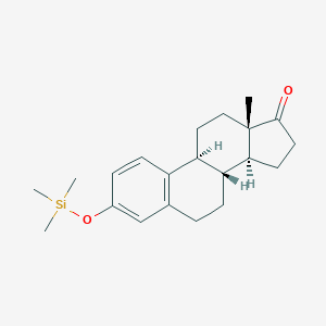 molecular formula C21H30O2Si B154641 (8R,9S,13S,14S)-13-methyl-3-trimethylsilyloxy-7,8,9,11,12,14,15,16-octahydro-6H-cyclopenta[a]phenanthren-17-one CAS No. 1839-54-9