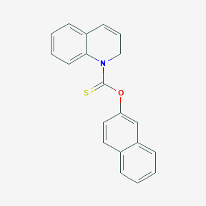 molecular formula C20H15NOS B15464196 O-Naphthalen-2-yl quinoline-1(2H)-carbothioate CAS No. 58959-90-3