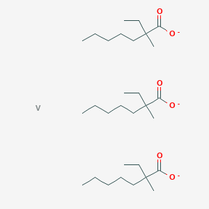 molecular formula C30H57O6V-3 B15464217 Neodecanoic acid, vanadium salt CAS No. 60451-07-2