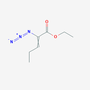 molecular formula C7H11N3O2 B15464249 Ethyl 2-azidopent-2-enoate CAS No. 61013-58-9