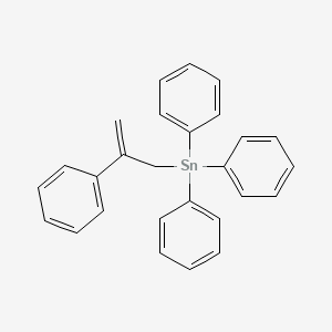 molecular formula C27H24Sn B15464339 Triphenyl(2-phenylprop-2-en-1-yl)stannane CAS No. 61025-10-3