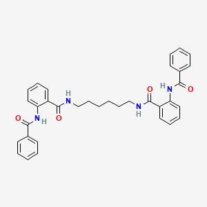molecular formula C34H34N4O4 B15464361 N,N'-(Hexane-1,6-diyl)bis(2-benzamidobenzamide) CAS No. 60498-46-6