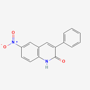 molecular formula C15H10N2O3 B15464385 6-nitro-3-phenyl-1H-quinolin-2-one CAS No. 59412-08-7