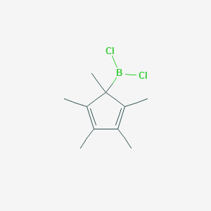 molecular formula C10H15BCl2 B15464470 Dichloro(1,2,3,4,5-pentamethylcyclopenta-2,4-dien-1-yl)borane CAS No. 60828-63-9