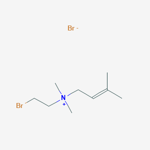 molecular formula C9H19Br2N B15464689 N-(2-Bromoethyl)-N,N,3-trimethylbut-2-en-1-aminium bromide CAS No. 58369-78-1