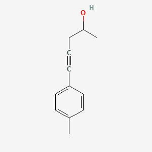 molecular formula C12H14O B15465153 Tolylpent-1-yn-4-ol CAS No. 57355-73-4