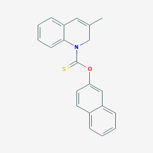 molecular formula C21H17NOS B15465196 O-Naphthalen-2-yl 3-methylquinoline-1(2H)-carbothioate CAS No. 58959-94-7