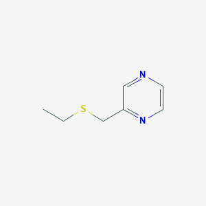 molecular formula C7H10N2S B15465229 2-[(Ethylsulfanyl)methyl]pyrazine CAS No. 59021-04-4