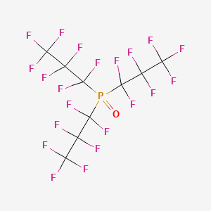 molecular formula C9F21OP B15465262 Tris(heptafluoropropyl)(oxo)-lambda~5~-phosphane CAS No. 58431-33-7