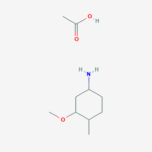 molecular formula C10H21NO3 B15465321 Acetic acid;3-methoxy-4-methylcyclohexan-1-amine CAS No. 59477-69-9