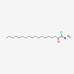 molecular formula C18H34ClNO2 B15465428 N-Hydroxy-2-oxooctadecanimidoyl chloride CAS No. 60052-26-8