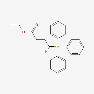 molecular formula C24H25O2P B15465440 Butanoic acid, 4-(triphenylphosphoranylidene)-, ethyl ester CAS No. 59499-27-3