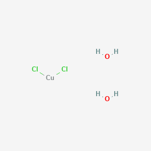 molecular formula Cl2CuH4O2 B154659 Coppertrace CAS No. 10125-13-0