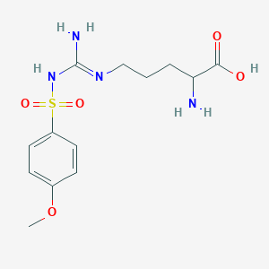 molecular formula C13H20N4O5S B15466038 H-Arg(Mbs)-OH 