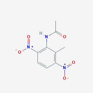 molecular formula C9H9N3O5 B15466120 Acetamide, N-(2-methyl-3,6-dinitrophenyl)- CAS No. 56207-38-6