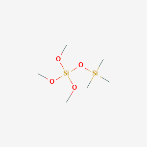 molecular formula C6H18O4Si2 B15466330 Disiloxane, 1,1,1-trimethoxy-3,3,3-trimethyl- CAS No. 56120-90-2