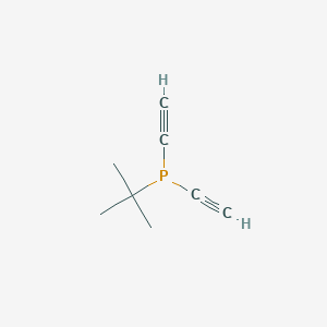 molecular formula C8H11P B15466412 tert-Butyl(diethynyl)phosphane CAS No. 57767-14-3