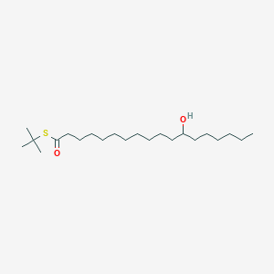 molecular formula C22H44O2S B15466415 S-(tert-Butyl) 12-hydroxyoctadecanethioate CAS No. 58587-08-9