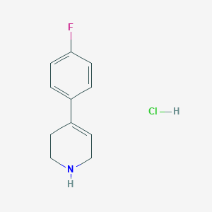molecular formula C11H13ClFN B154670 4-(4-Fluorophenyl)-1,2,3,6-tetrahydropyridine hydrochloride CAS No. 1978-61-6
