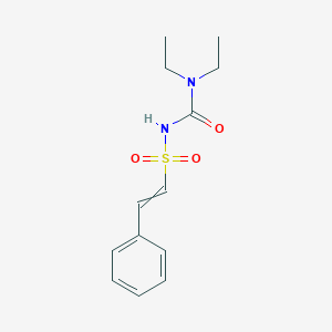 molecular formula C13H18N2O3S B15467077 N-(Diethylcarbamoyl)-2-phenylethene-1-sulfonamide CAS No. 56753-49-2