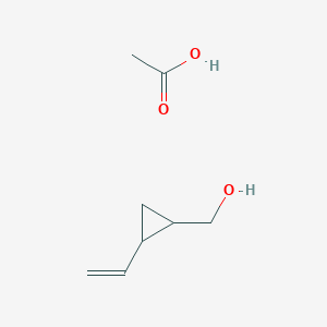 molecular formula C8H14O3 B15467190 Acetic acid;(2-ethenylcyclopropyl)methanol CAS No. 58070-50-1