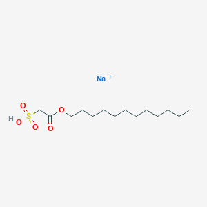 molecular formula C14H28NaO5S B154672 Acetic acid, 2-sulfo-,dodecyl ester, sodium salt (1:1) CAS No. 1847-58-1