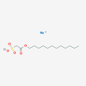 molecular formula C14H28NaO5S+ B154672 月桂醇磺基乙酸钠 CAS No. 1847-58-1