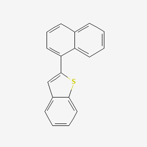 molecular formula C18H12S B15467288 2-(Naphthalen-1-yl)-1-benzothiophene CAS No. 57486-17-6