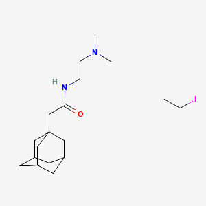 molecular formula C18H33IN2O B15467480 N-(2-(Dimethylamino)ethyl)-1-adamantaneacetamide ethyl iodide CAS No. 54099-13-7
