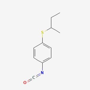 molecular formula C11H13NOS B15467514 1-[(Butan-2-yl)sulfanyl]-4-isocyanatobenzene CAS No. 54528-24-4