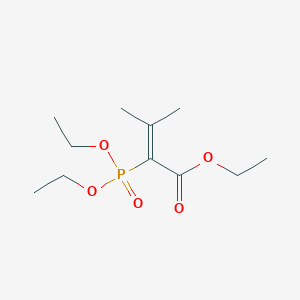 molecular formula C11H21O5P B15467653 Ethyl 2-(diethoxyphosphoryl)-3-methylbut-2-enoate CAS No. 54315-54-7