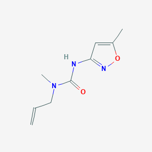 molecular formula C9H13N3O2 B15467717 N-Methyl-N'-(5-methyl-1,2-oxazol-3-yl)-N-prop-2-en-1-ylurea CAS No. 55808-47-4