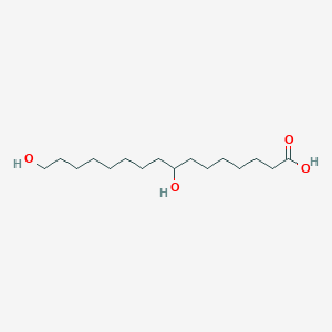 molecular formula C16H32O4 B15467725 8,16-Dihydroxyhexadecanoic acid CAS No. 53950-52-0