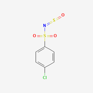 molecular formula C6H4ClNO3S2 B15467899 Benzenesulfonamide, 4-chloro-N-sulfinyl- CAS No. 52867-26-2