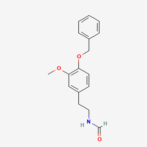 molecular formula C17H19NO3 B15467944 Formamide, N-[2-[3-methoxy-4-(phenylmethoxy)phenyl]ethyl]- CAS No. 55803-41-3