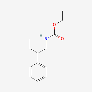 molecular formula C13H19NO2 B15467972 ethyl N-(2-phenylbutyl)carbamate CAS No. 55150-57-7