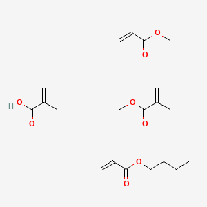 molecular formula C20H32O8 B15468119 Butyl prop-2-enoate;methyl 2-methylprop-2-enoate;methyl prop-2-enoate;2-methylprop-2-enoic acid CAS No. 53192-46-4