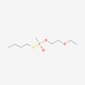 molecular formula C9H21O3PS B15468123 S-Butyl O-(2-ethoxyethyl) methylphosphonothioate CAS No. 54599-22-3