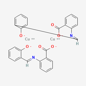 molecular formula C28H18Cu2N2O6 B15468185 N-Salicylidene anthranilato cuivre CAS No. 54775-37-0